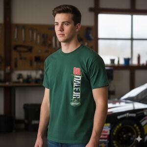 Dale‎ Earnhardt Jr Nascar Daytona Shirt Unisex Small Green 2008 Amp Energy Chevy